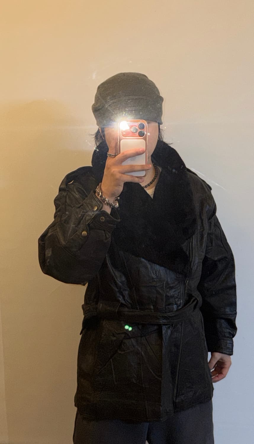 카우스킨 레더 자켓 상품이미지1