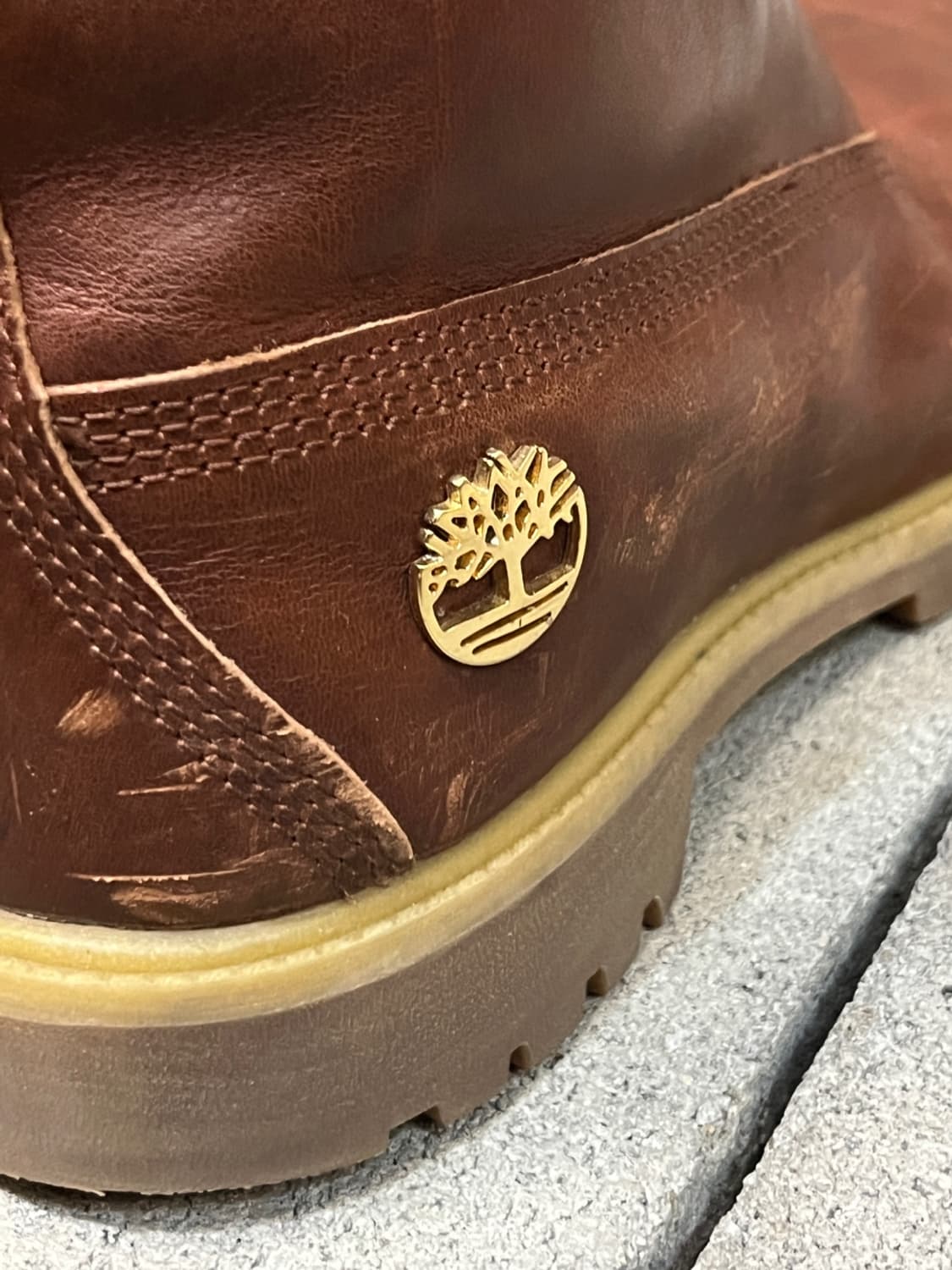 팀버랜드 브라운 레더 부츠 상품이미지7