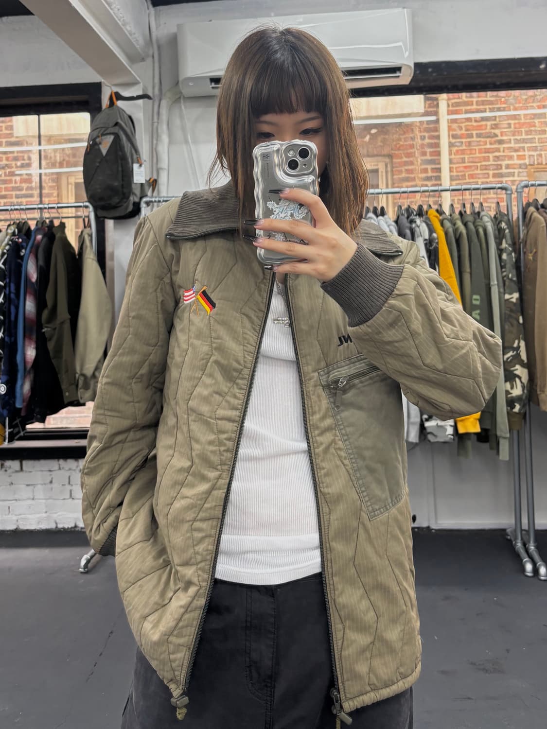 VTG Mondanl 자수 누빔자켓 상품이미지3