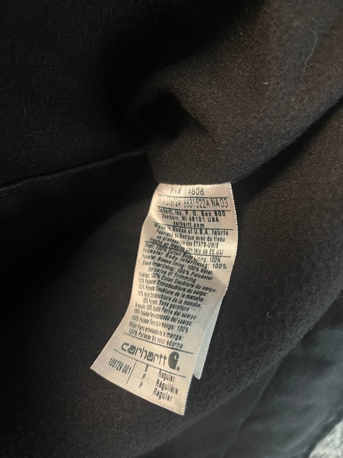 칼하트 샌드스톤 채프먼 자켓 블랙 (S) 상품이미지5