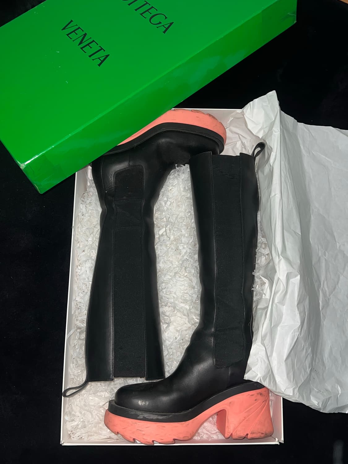 BOTTEGA VENETA 보테가베네타 플래쉬 바이컬러 핑크 38 상품이미지3