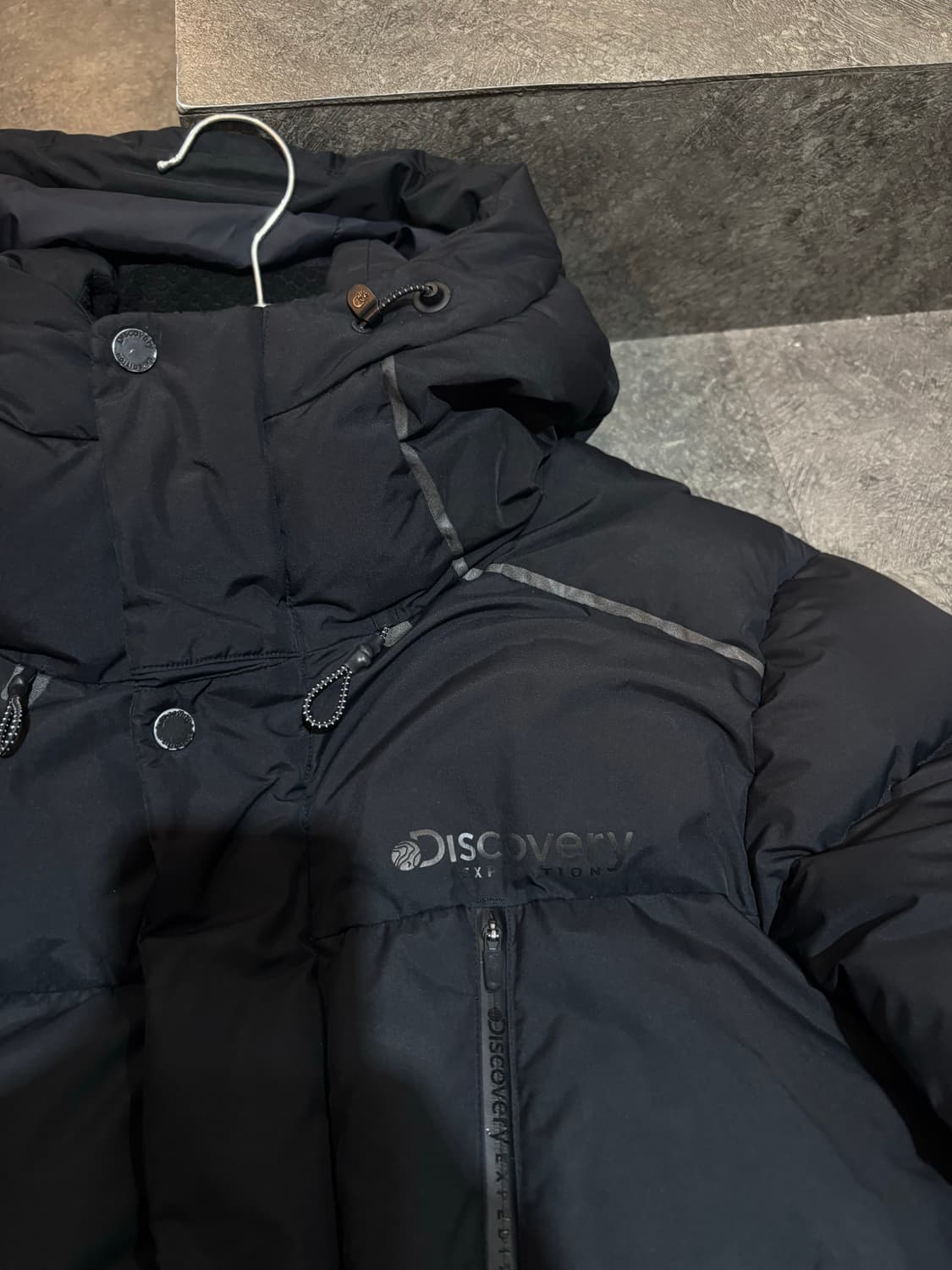 디스커버리 롱패딩 블랙 100사이즈 상품이미지4