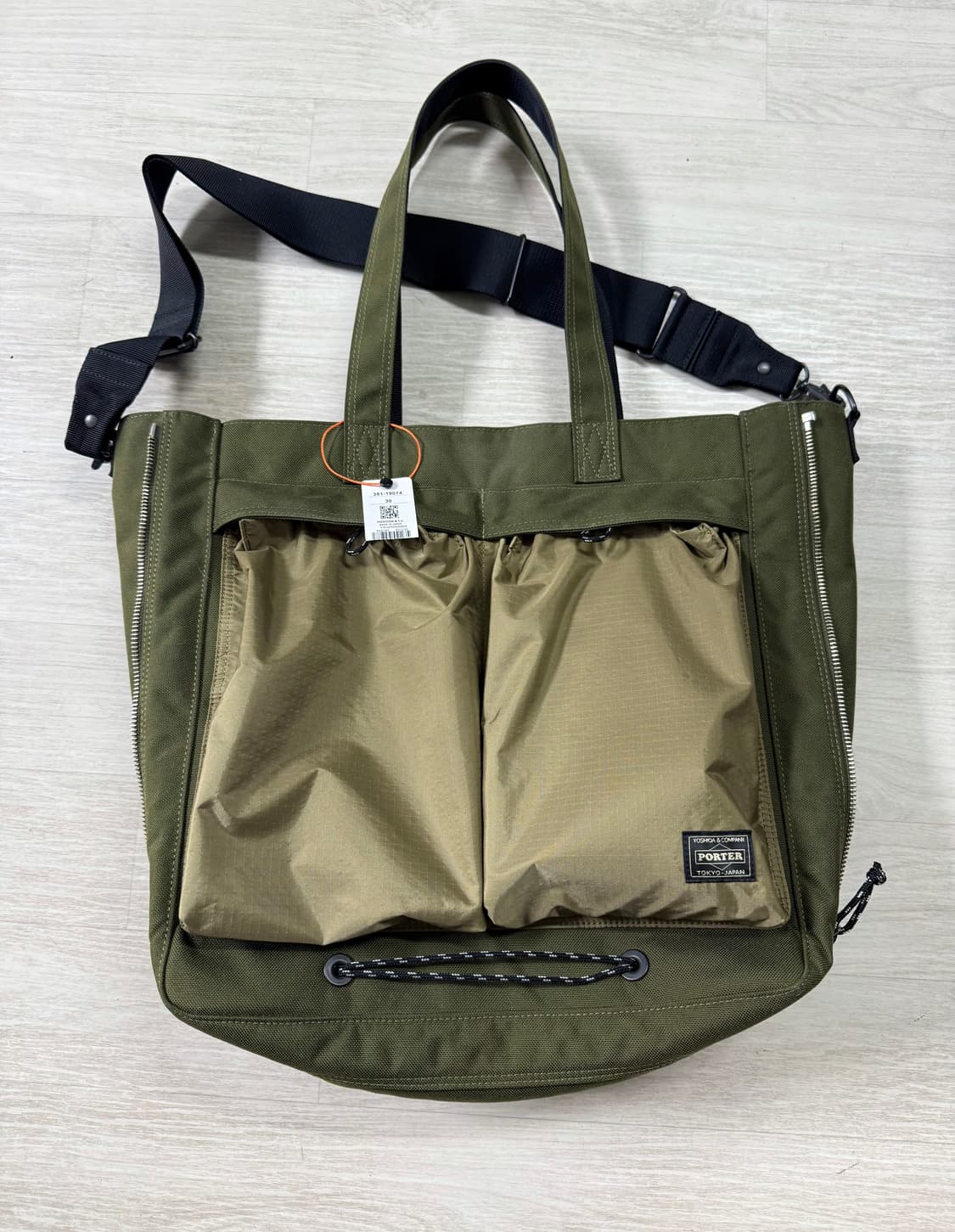 포터 오리지널 투웨이 토트백 L 카키 샌드컬러 새상품 상품이미지2