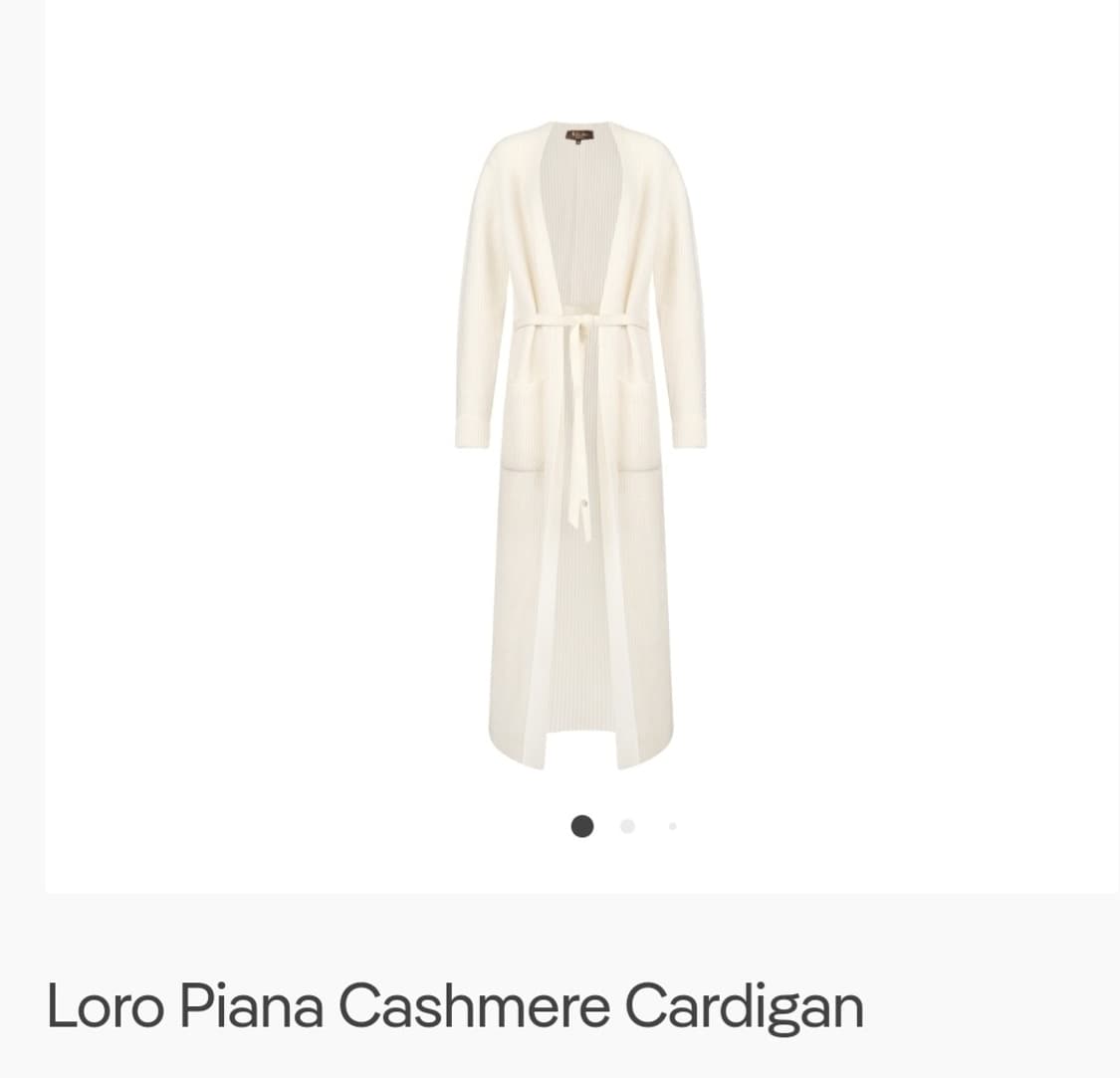 로로피아나 여성 니트가디건 55 벨티드 캐시미어 롱가디건 AC97 상품이미지9