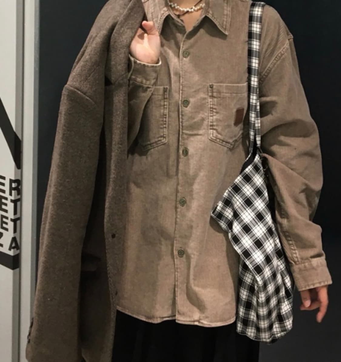 아와이 빈티지 코듀로이 셔츠 상품이미지2