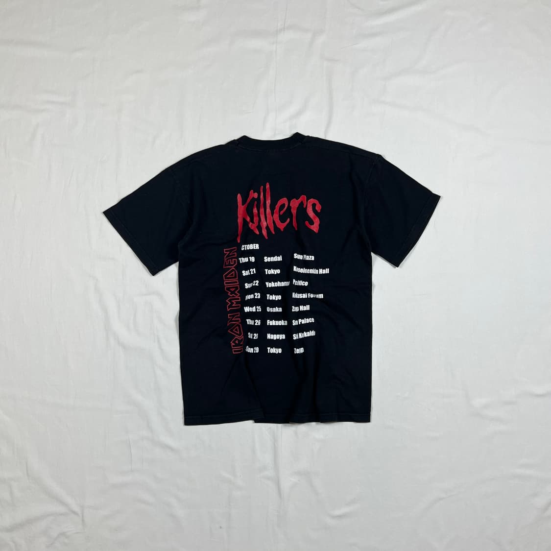 90‘s 97년도 아이언메이든 밴드 killers 반팔티 상품이미지7