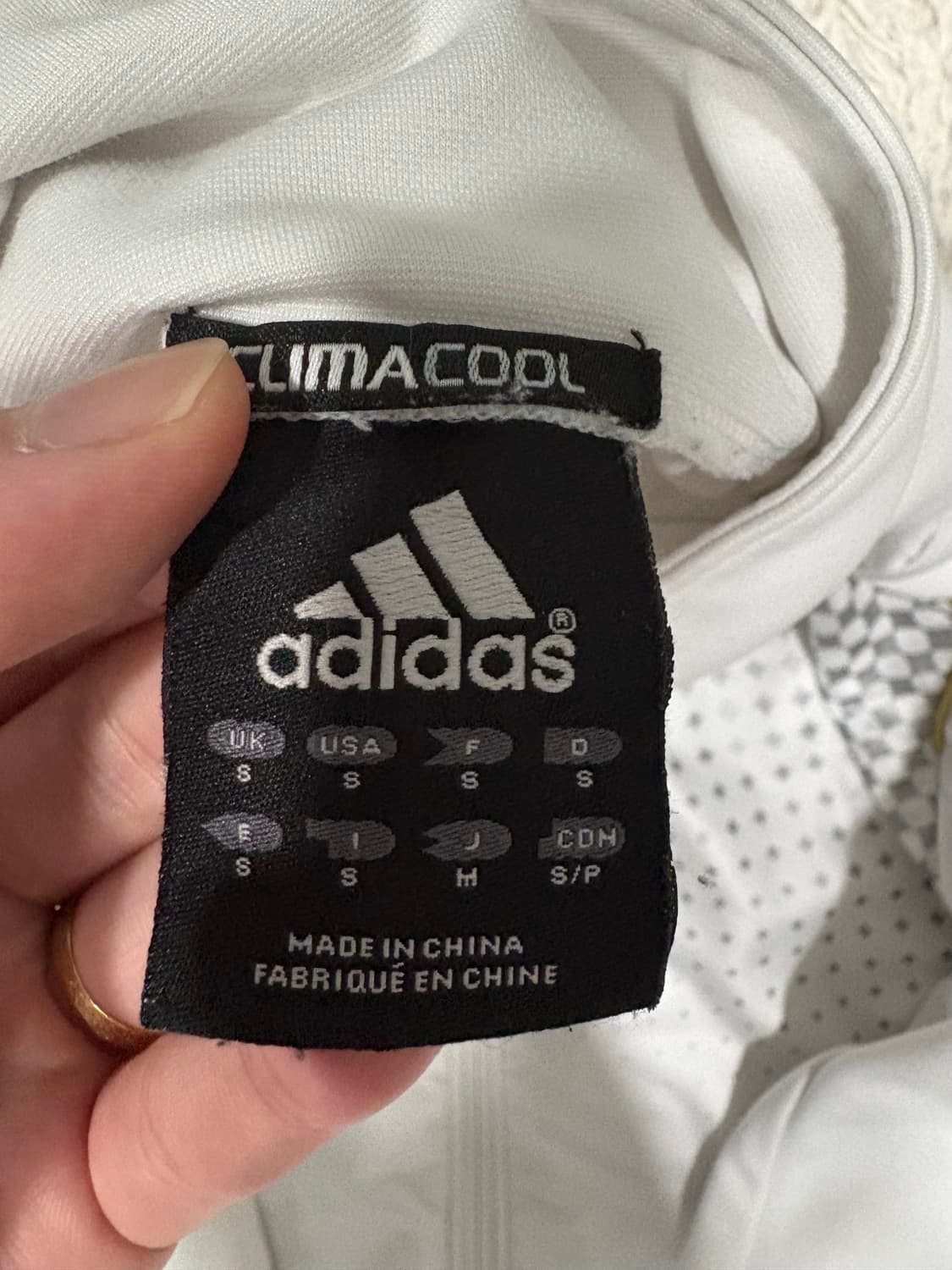 [M] 아디다스 빈티지 화이트골드 집업 상품이미지4