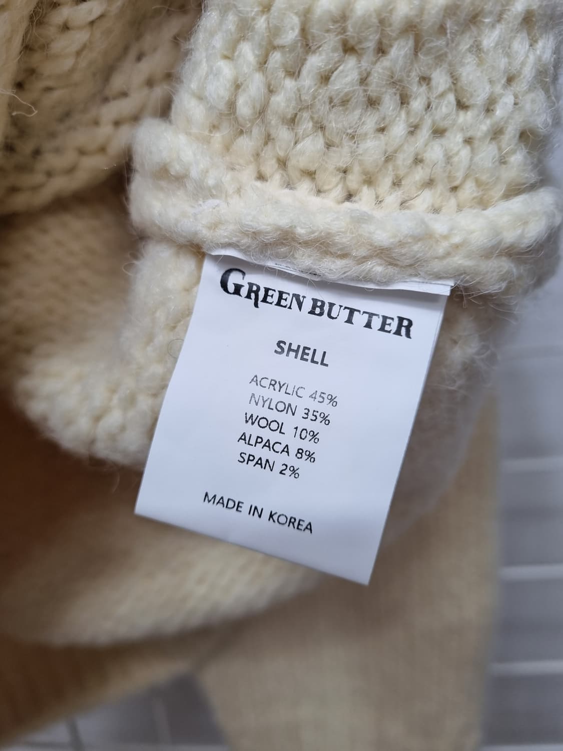 택포(새상품) 그린버터 코위찬 니트가디건 상품이미지8