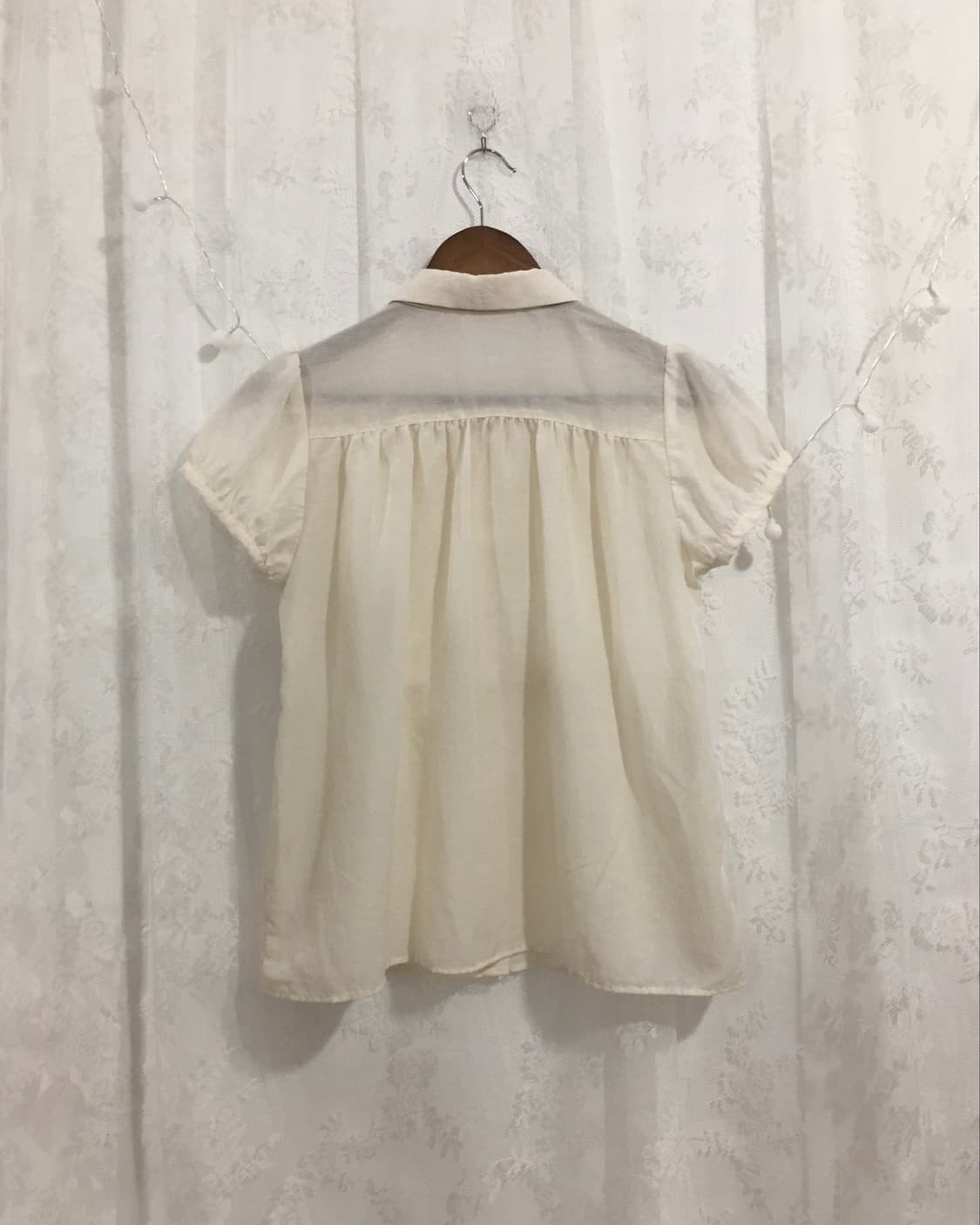 JPN ivory crochet lace point top 상품이미지7