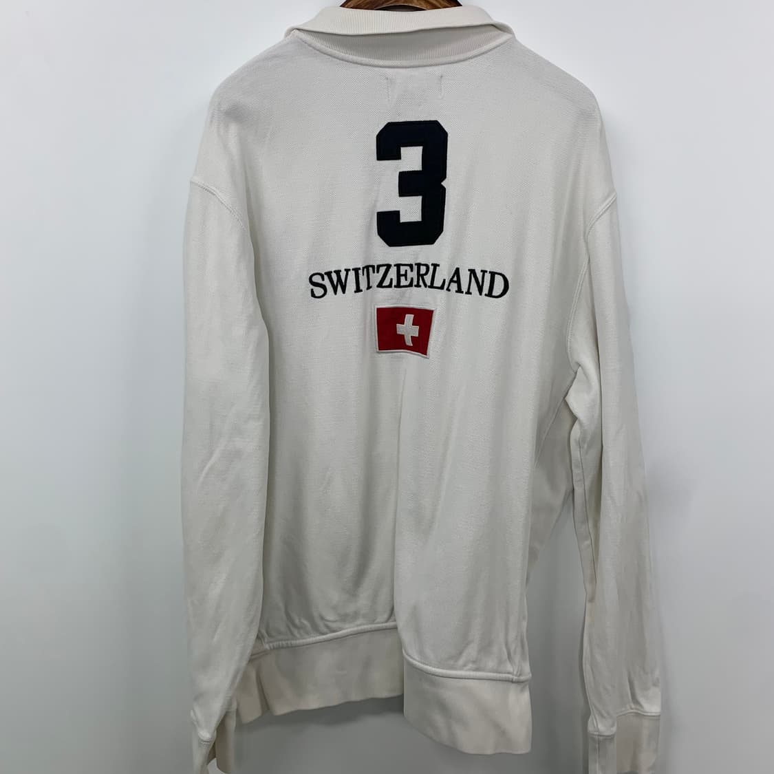 폴로 랄프로렌 빅포니 스위스 화이트 넘버링 져지 상품이미지4