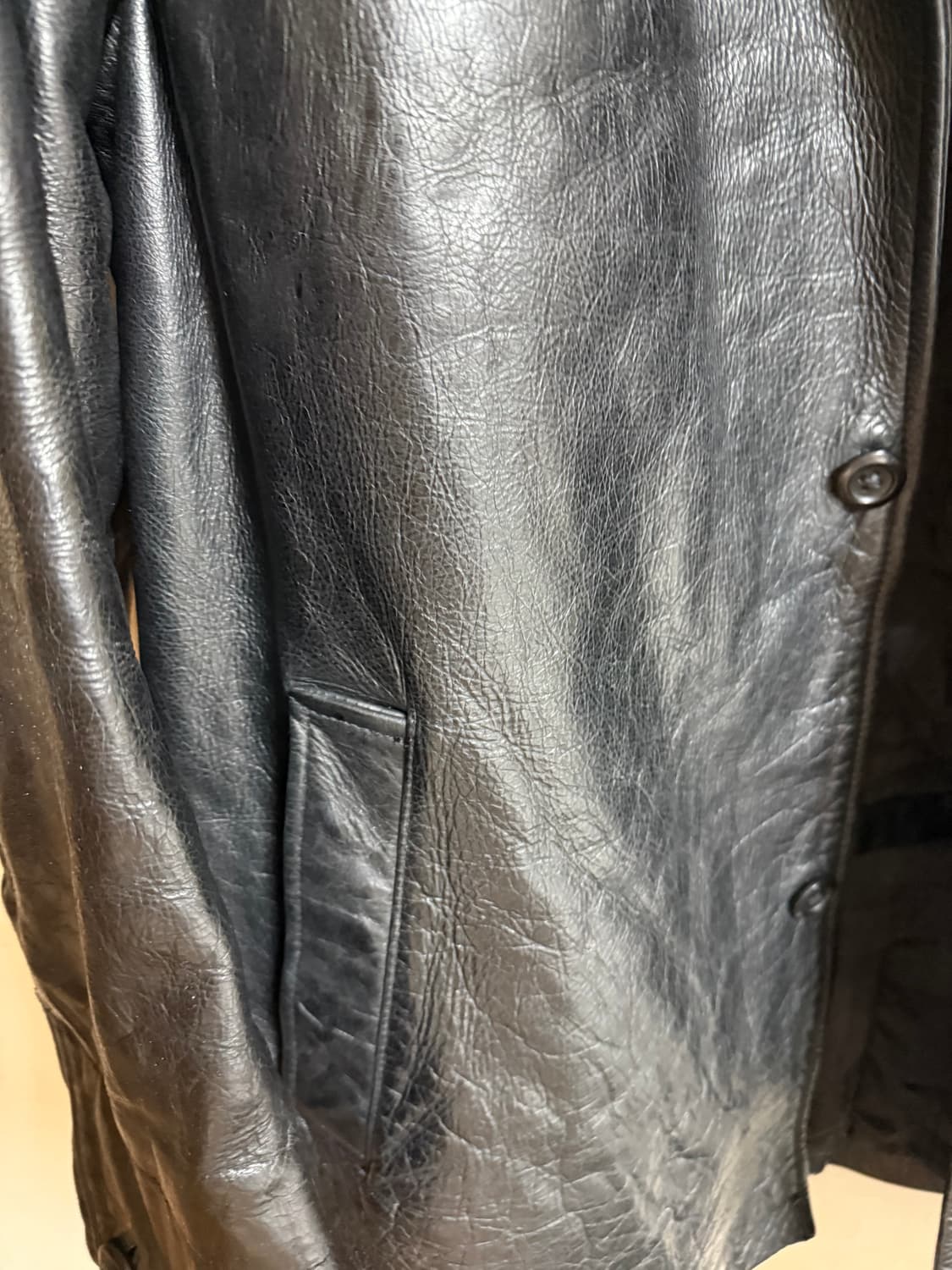 Gap 갭 90S OLD GAP 가죽 카코트 XL사이즈 상품이미지7