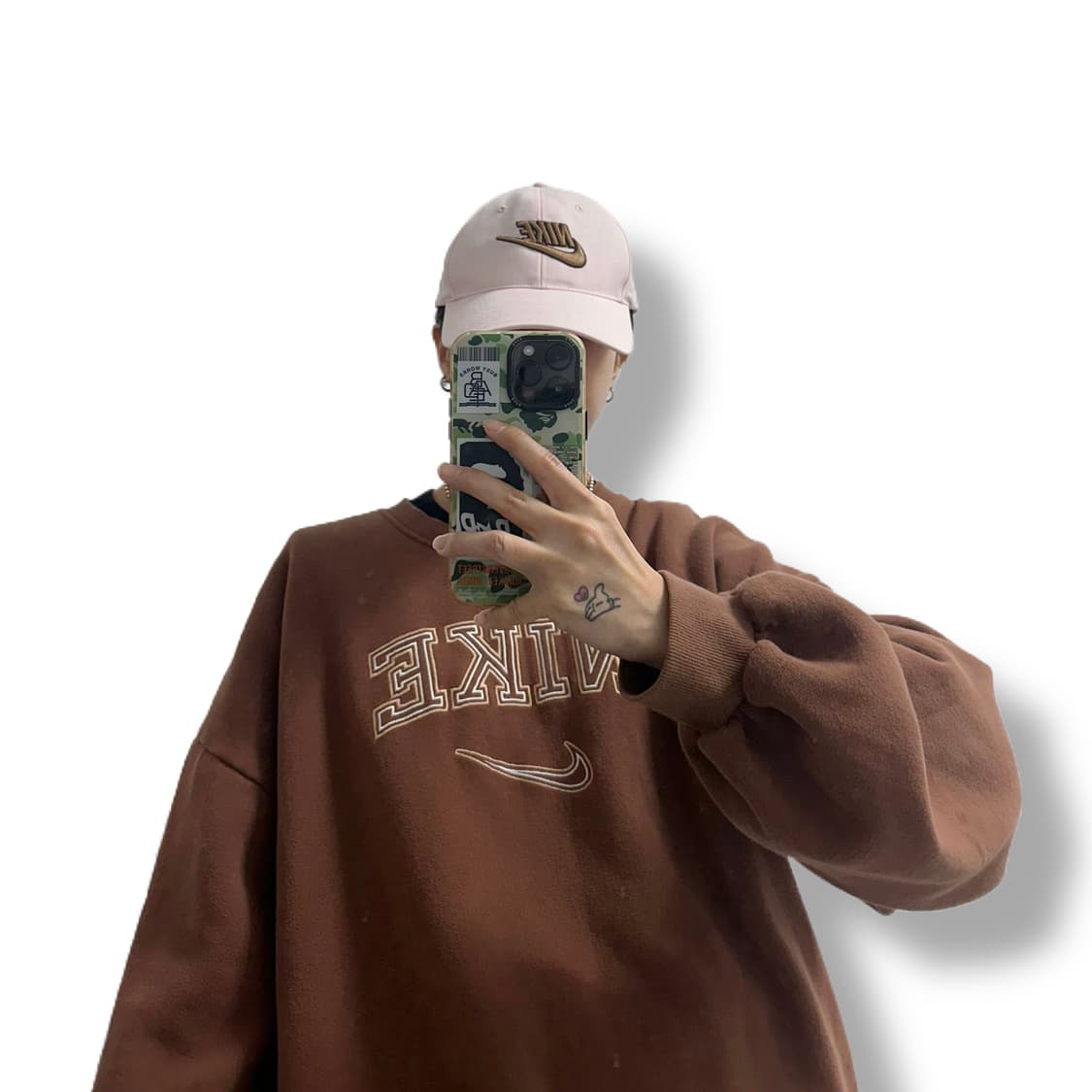 나이키 00s 핑크 딸기우유 볼캡 상품이미지2