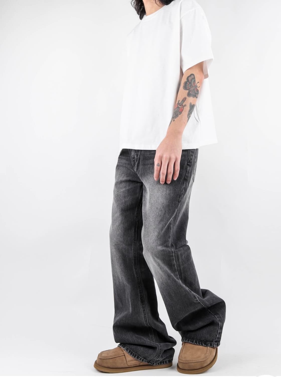 NS 58 Allcat Black Bootcut Denim Pants 상품이미지2