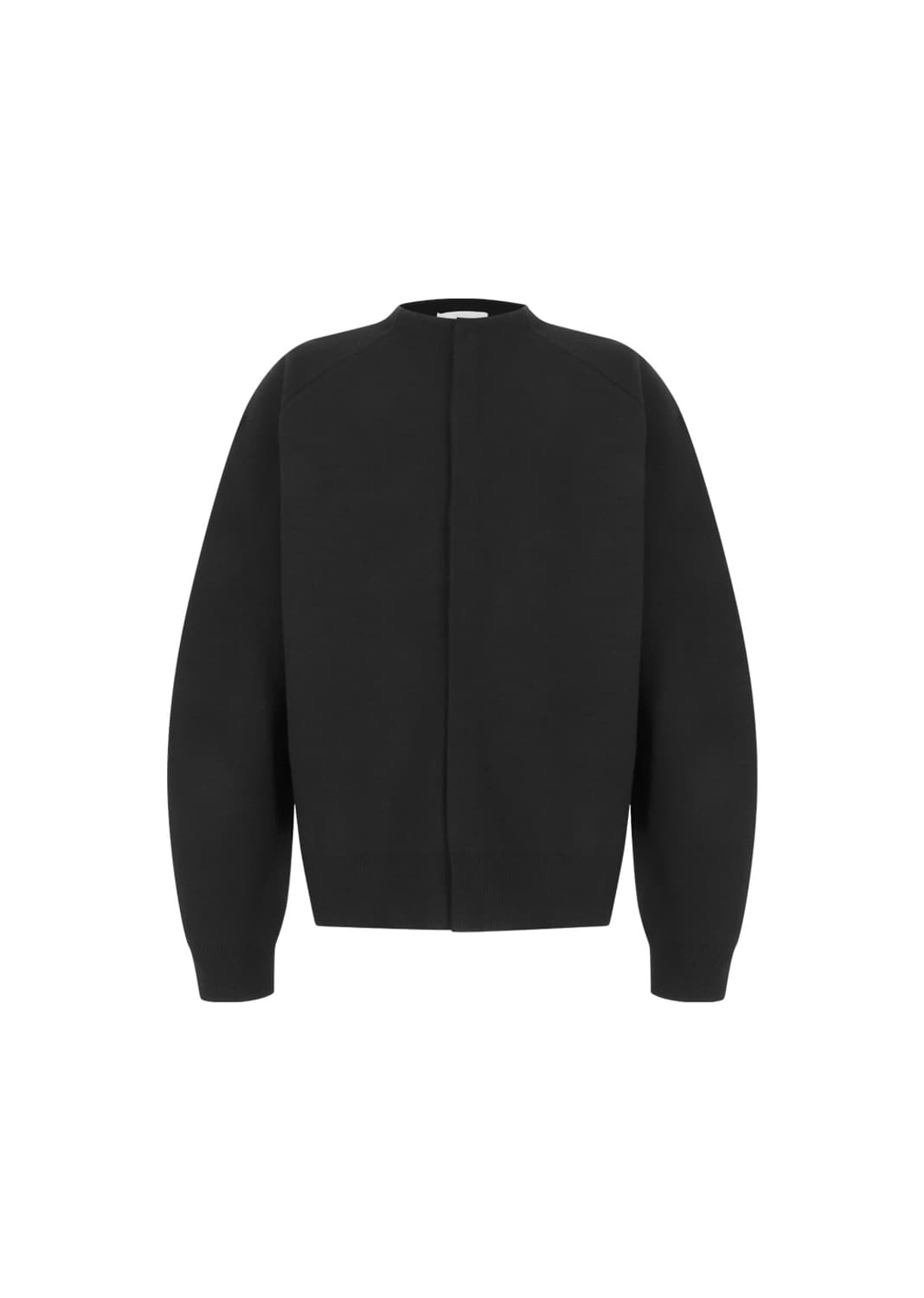 아모멘토 25fw 라운디드 슬리브 가디건 블랙 L 상품이미지1