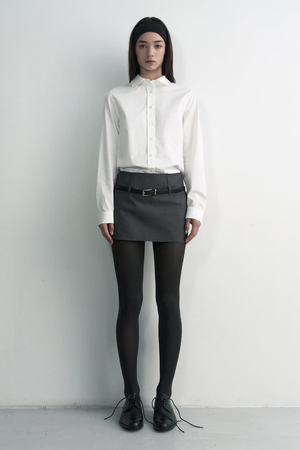 *해외출국으로 판매중단예정* 스튜디오테이블 미니 포켓 스커트 팬츠 그레이 상품이미지1