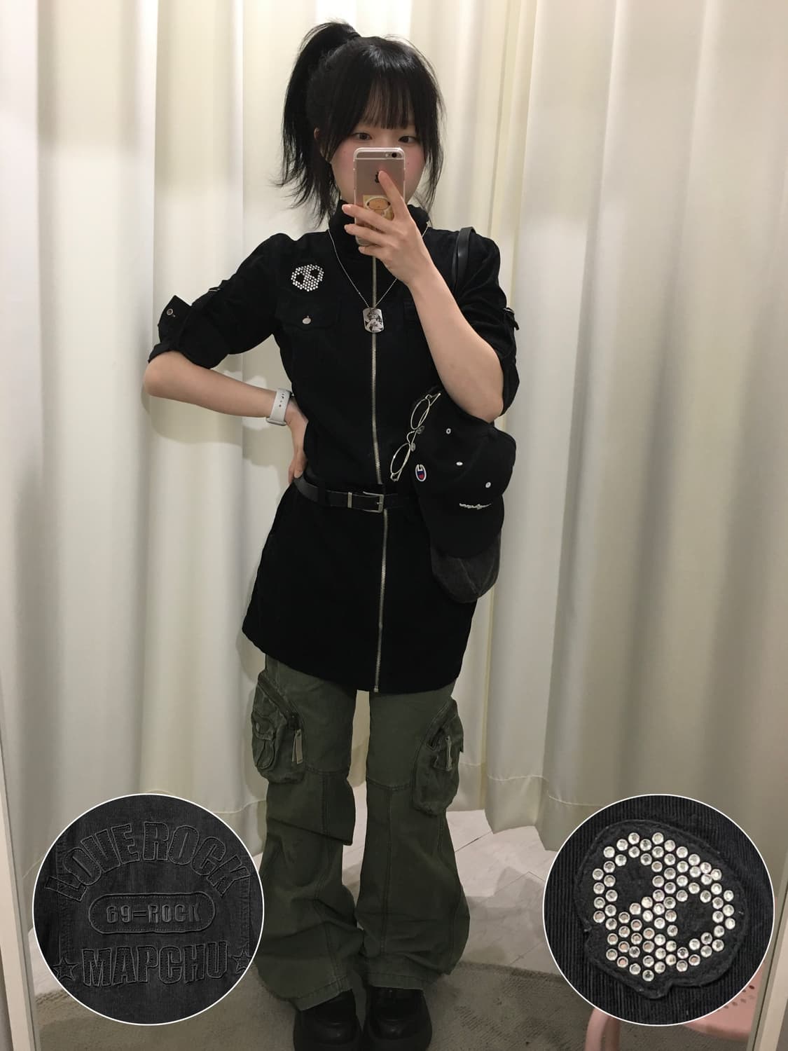 skull zip-up onepiece 상품이미지1