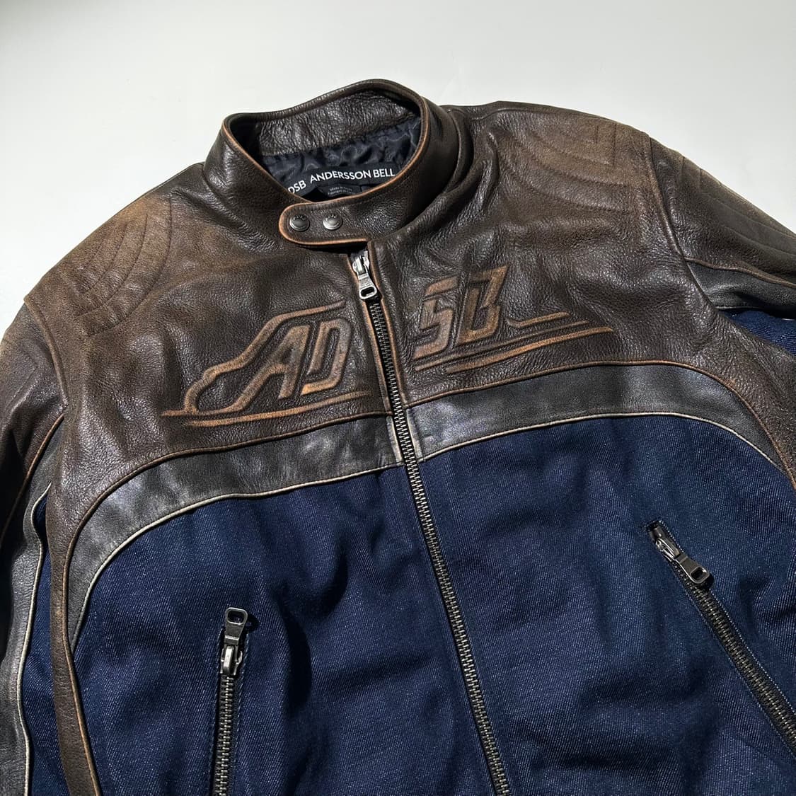 24ss 앤더슨벨 24 레이싱 레더 자켓 상품이미지7