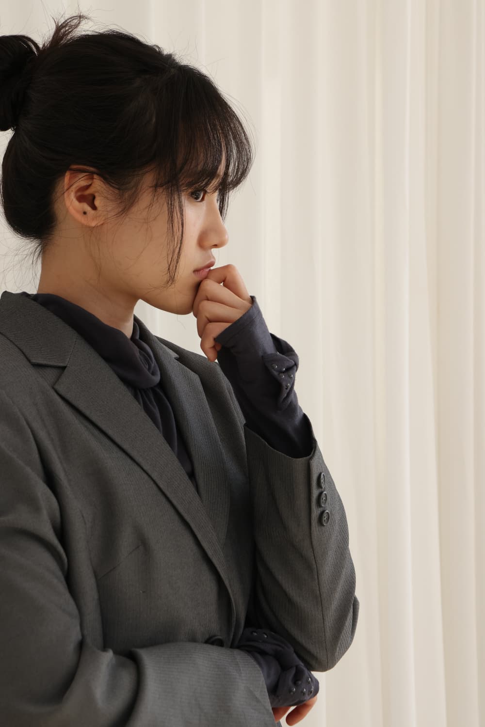 THEORIA 그레이 정장 셋업 상품이미지3