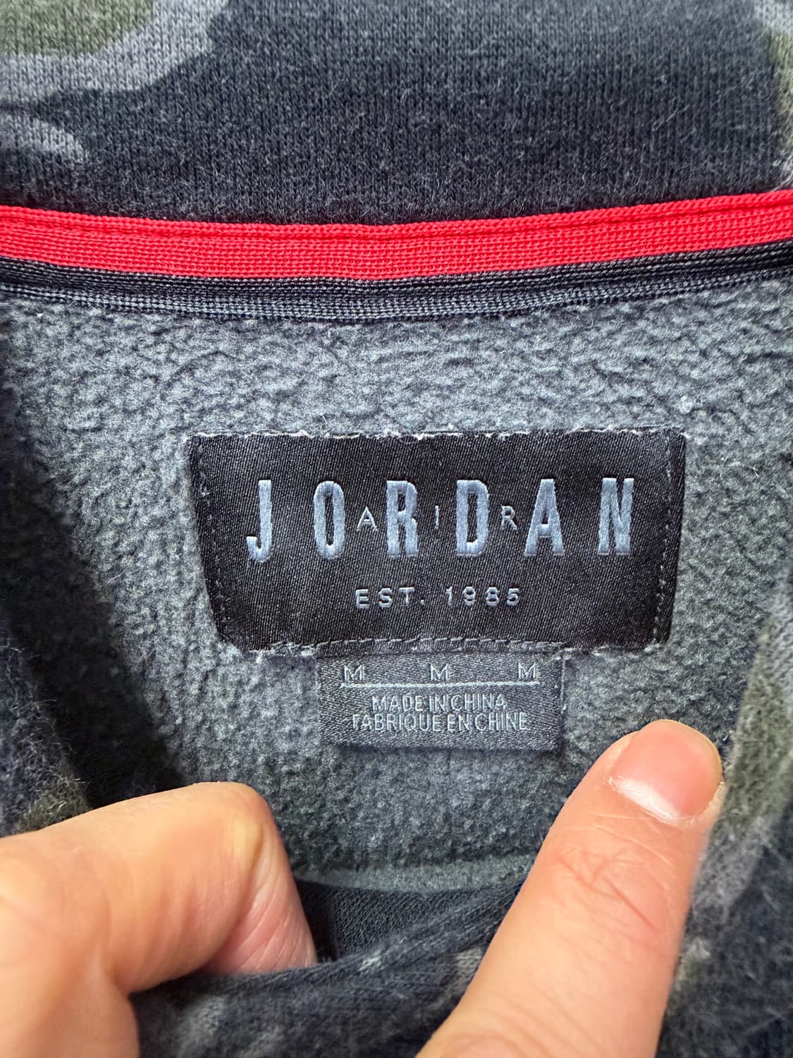 정품) 나이키 조던 카모 플리스 후드티 M 상품이미지6