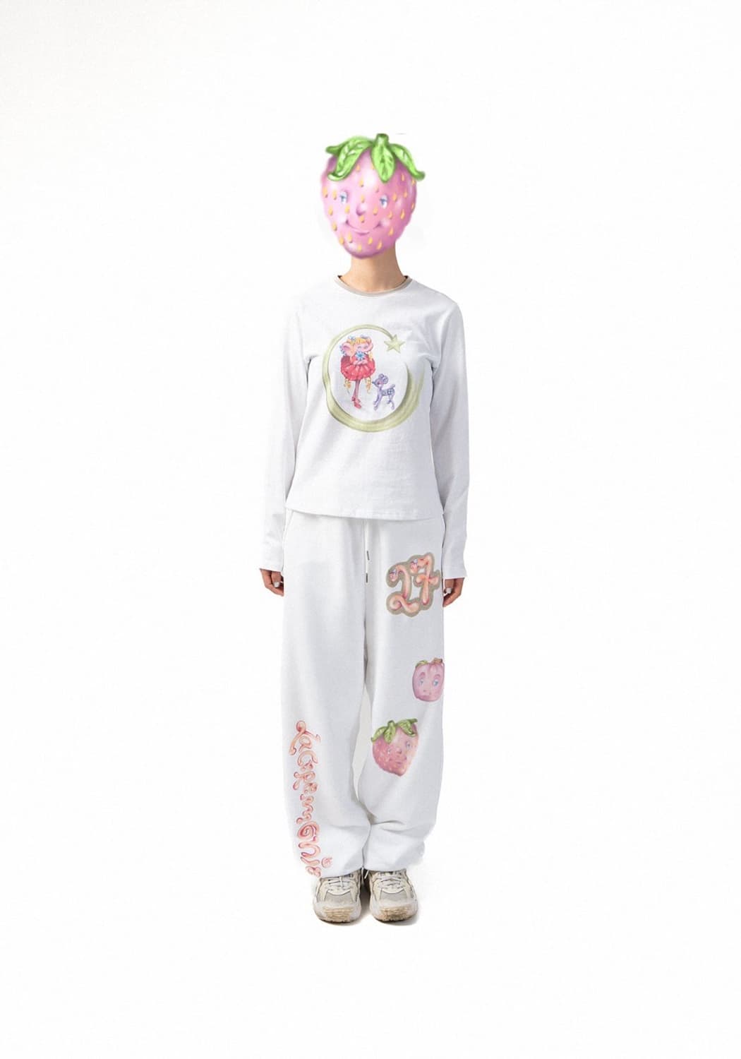 라세레모니 Laceremonie 스웨트팬츠 (WHITE) 상품이미지3