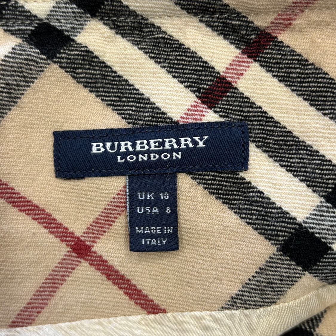 10 버버리 울 미디 스커트 상품이미지3