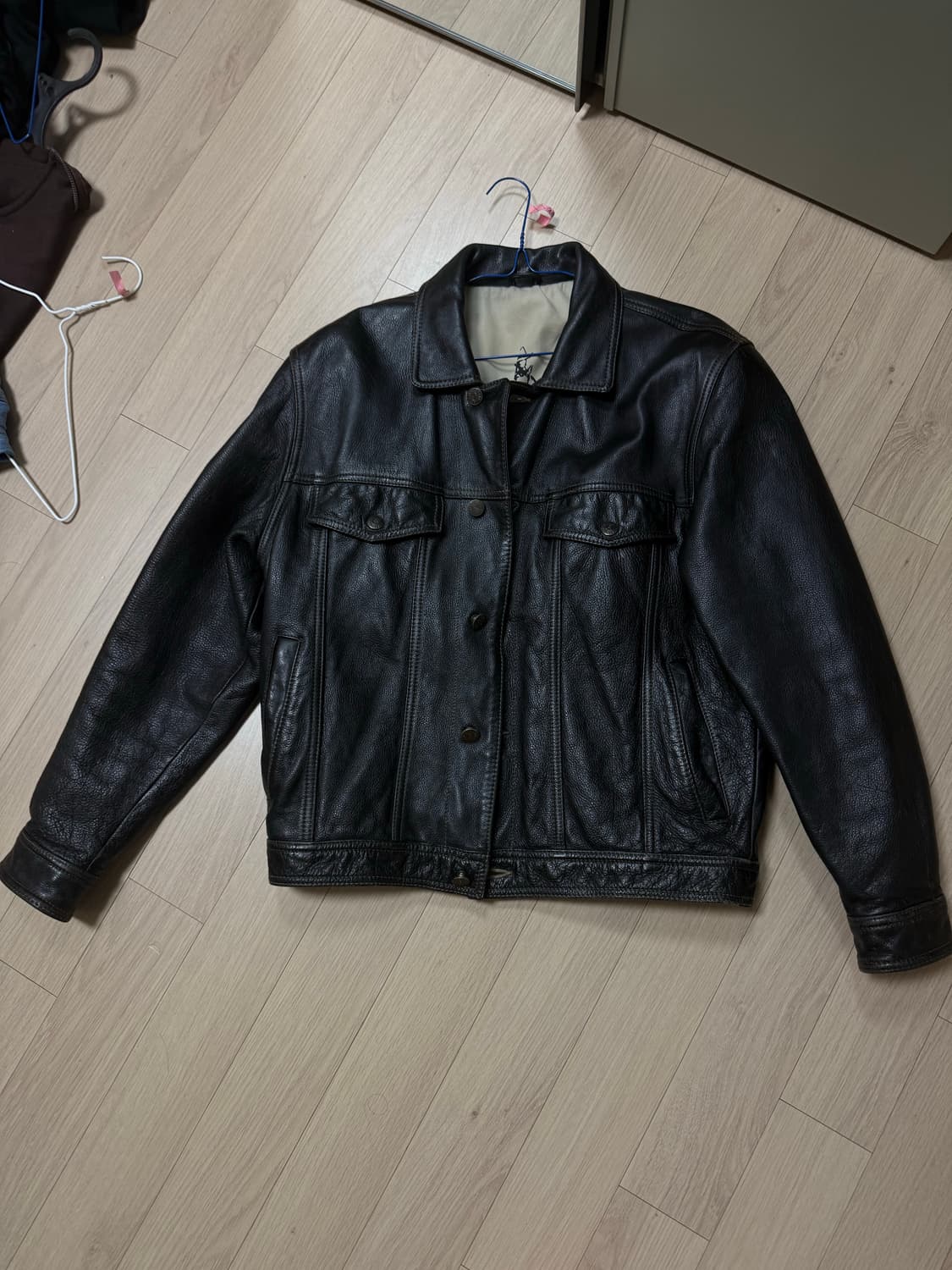 레더 트러커 자켓 상품이미지1