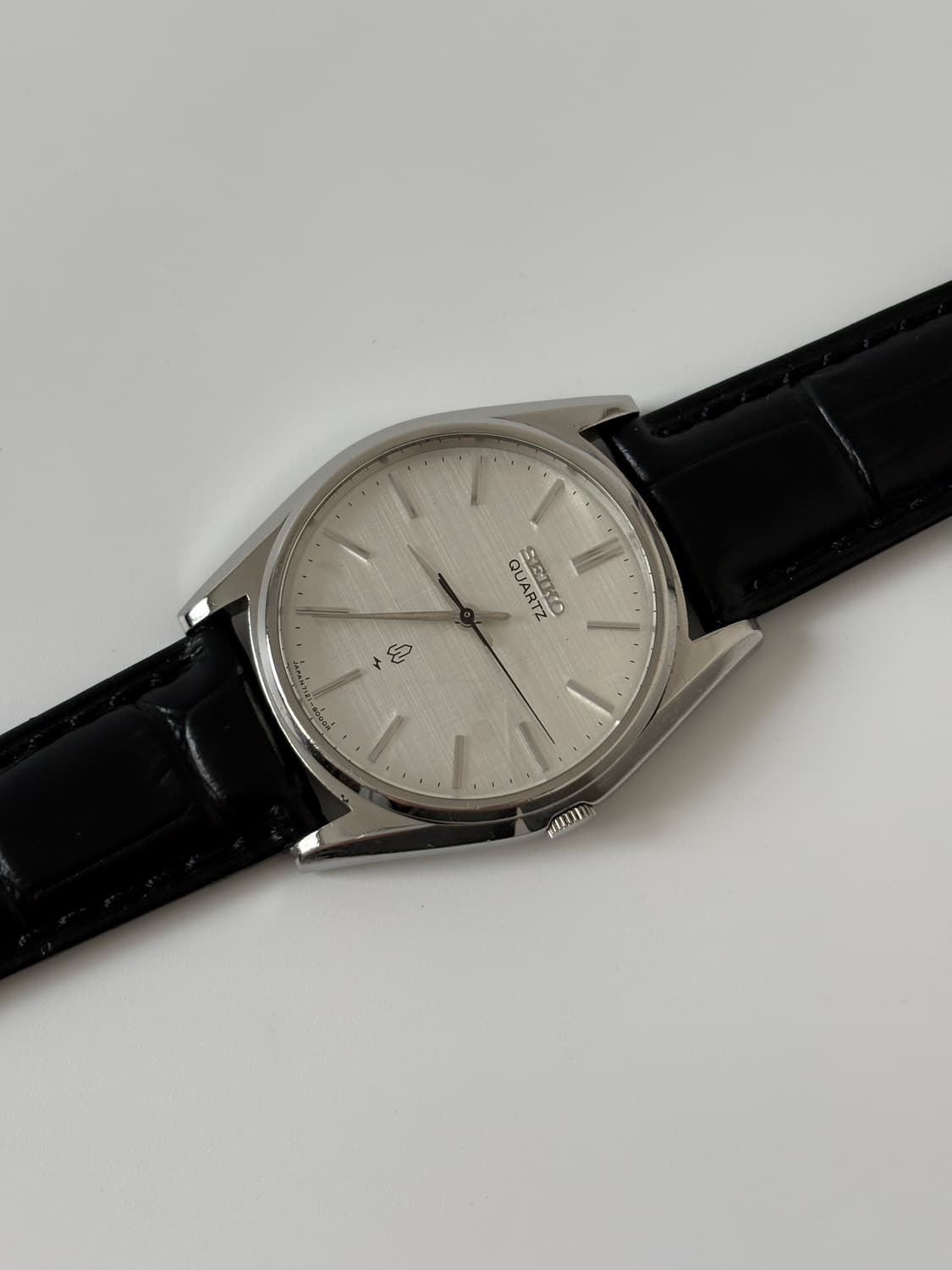 1980s Linen Dial Silver Quartz 상품이미지4