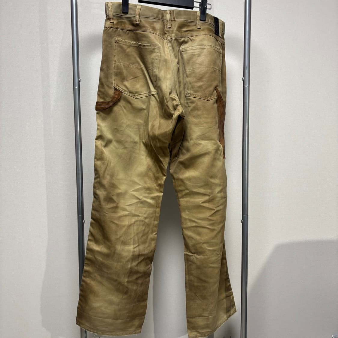 M) 이사무 카타야마 백래쉬 레더 패치 워크 팬츠 상품이미지4