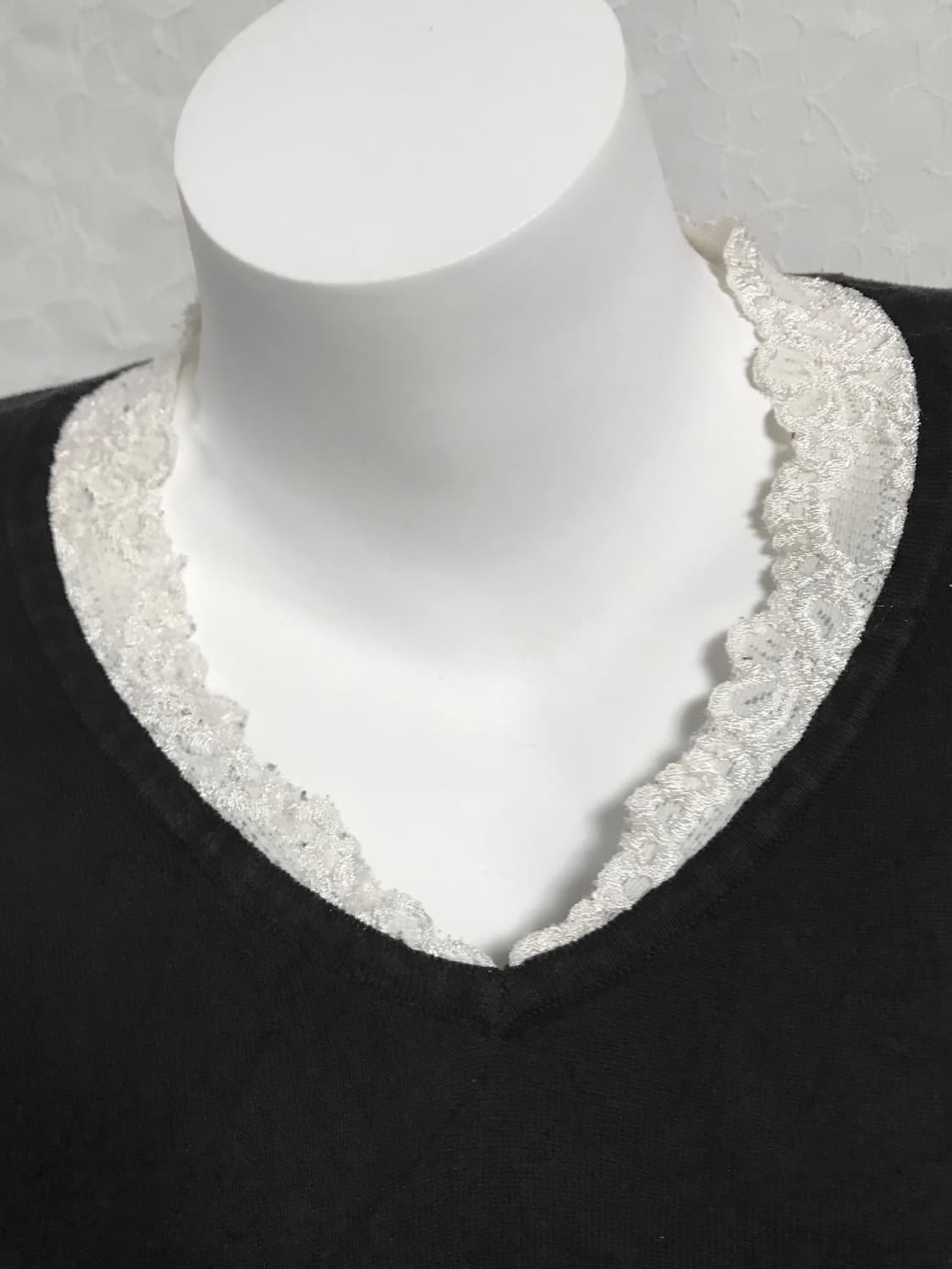 빈티지 니혼진 로걀 레이스 니트 롱슬리브 탑 상품이미지3