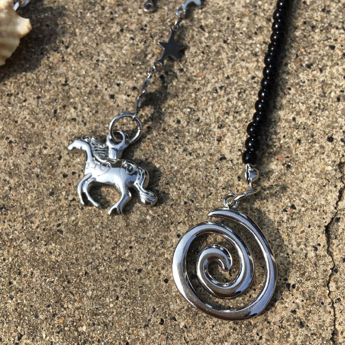 shellfish &  silver Keyring (handmade) 상품이미지6