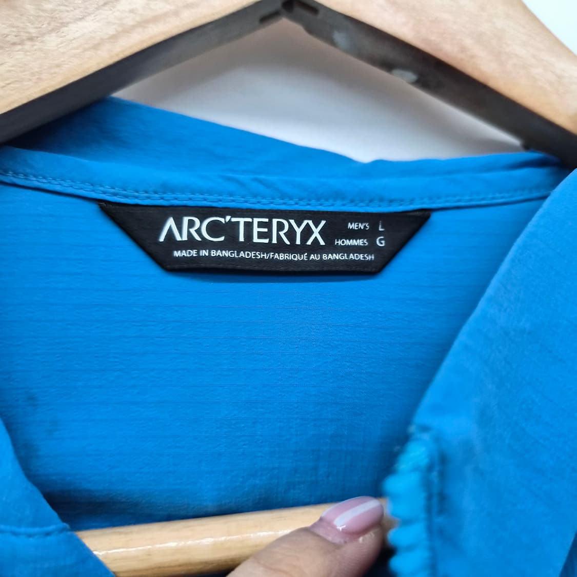 아크테릭스 후드 바람막이 블루 남여공용 L 상품이미지4