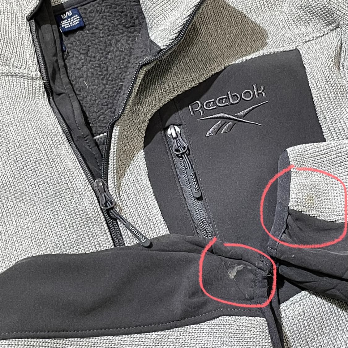 (M) Reebok 리복 폴라텍 플리스 자켓 상품이미지4