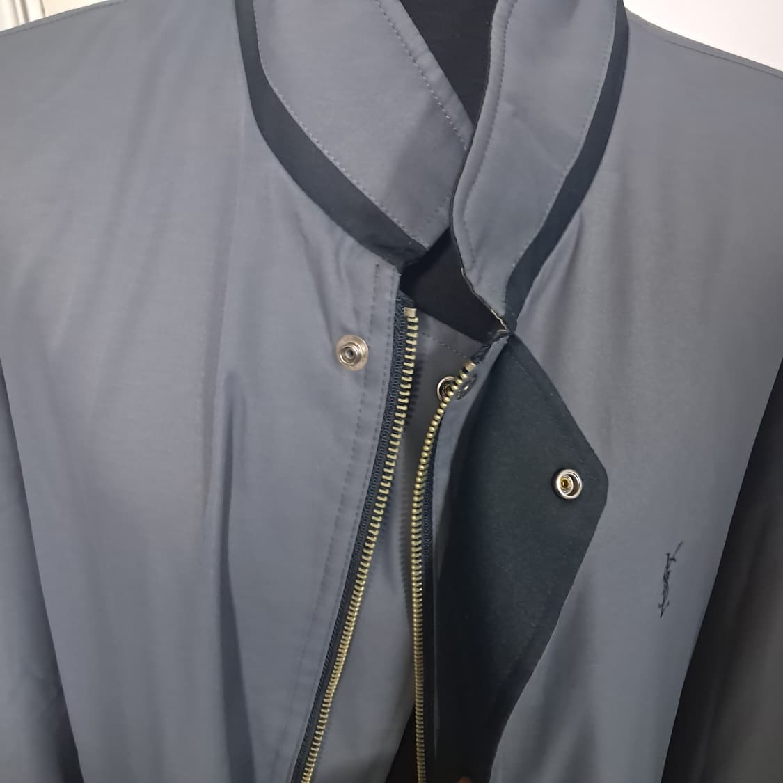 입생로랑 YSL 리버시블 빈티지 자켓 블루종 집업 점퍼 105 상품이미지4