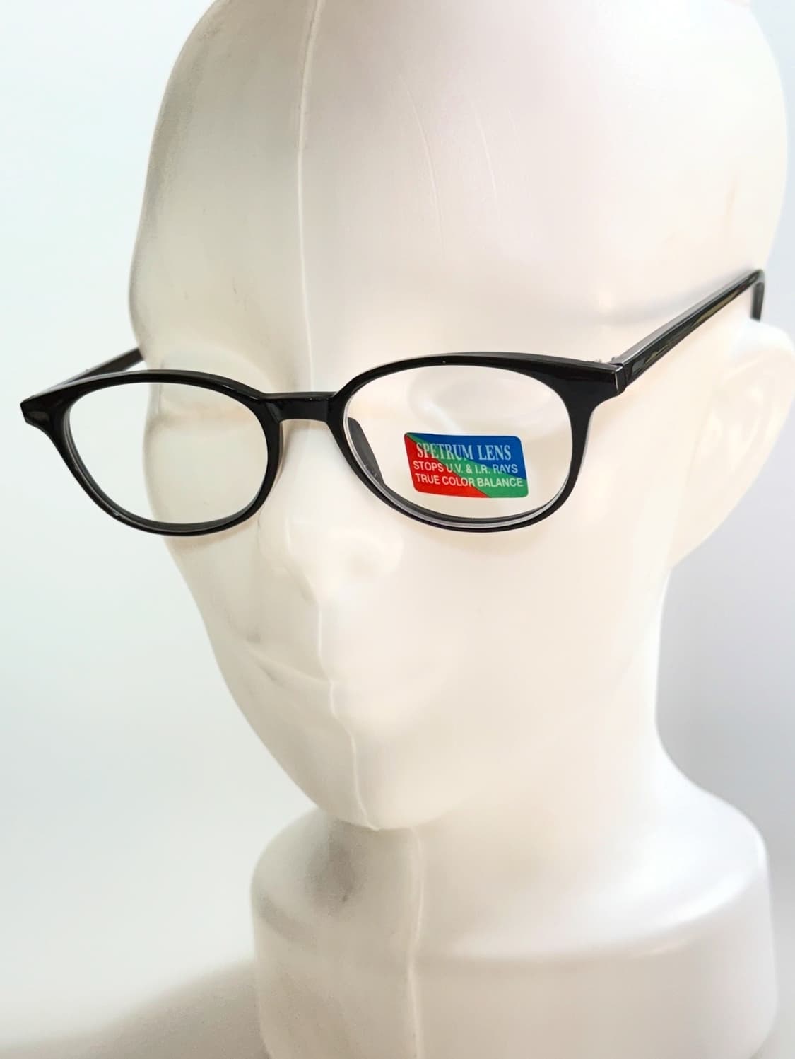 90s 블랙 뿔테 스퀘어 프레임 빈티지 안경 상품이미지6