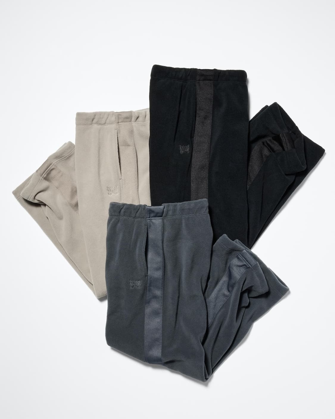 [판매](L)유니클로 x 니들스 플리스 와이드 팬츠  - 블랙 상품이미지1