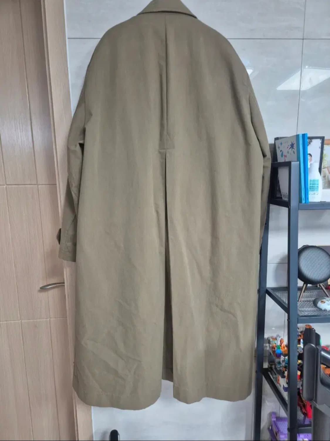 자라 카키색 롱 트렌치 코트 110 xxl 상품이미지8