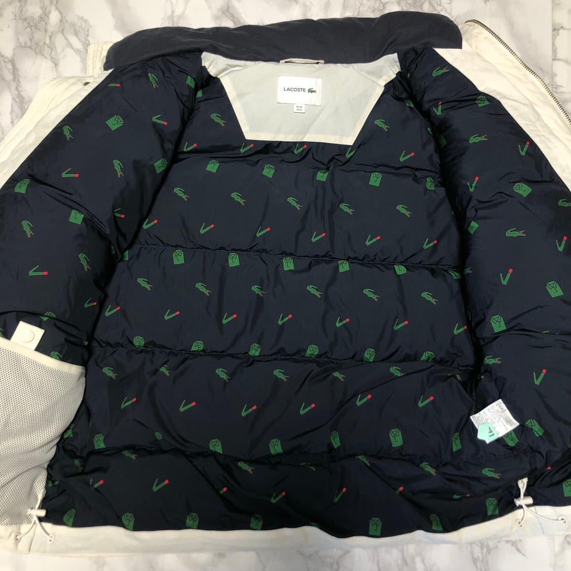 라코스테 패딩 구스다운 상태굿 남성용 자켓 상품이미지4