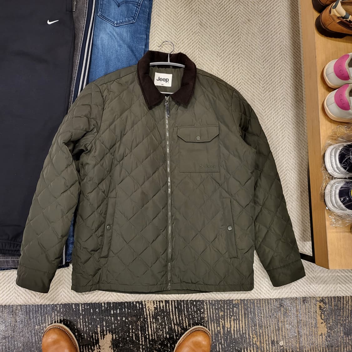 지프 퀄팅 패딩 자켓 (110) 상품이미지7