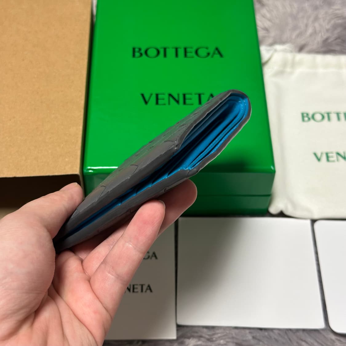 [풀구성] 보테가베네타 인트레치아토 투톤 반지갑 썬더 풀 상품이미지6