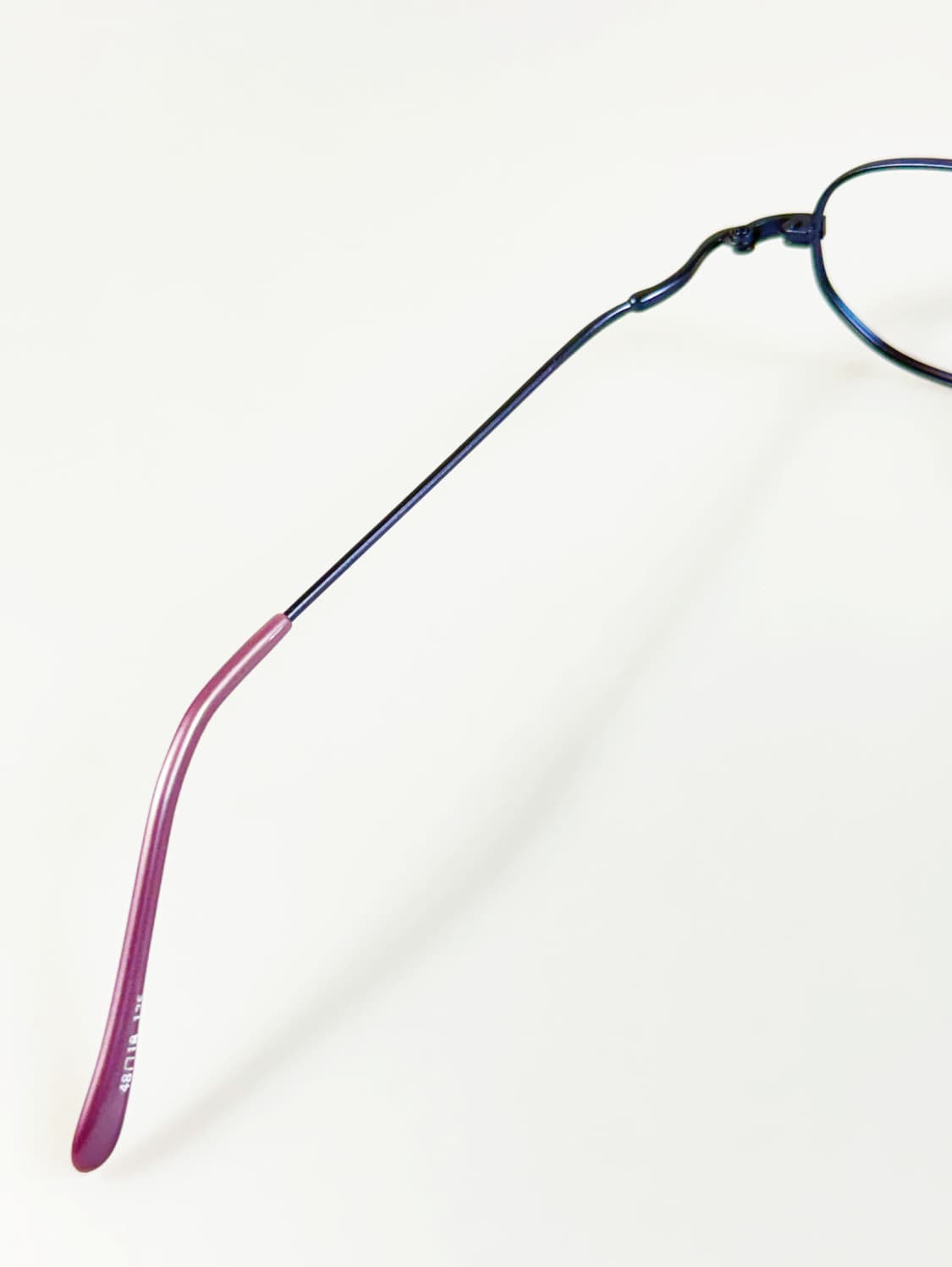 90s FEEL 블루 메탈 슬림 스퀘어 빈티지 안경 상품이미지7