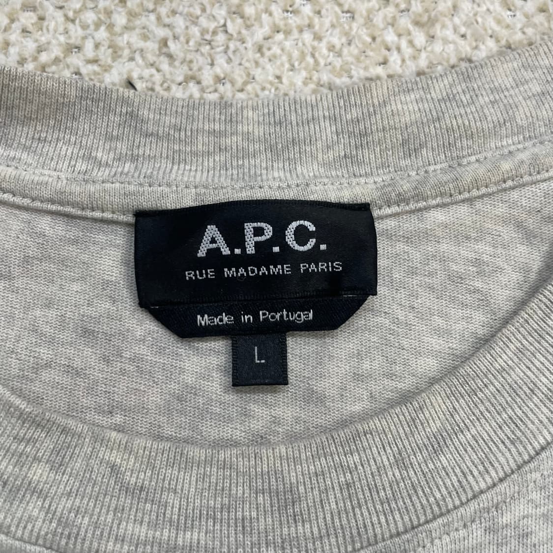 A.P.C 아페쎄 루마담 파리 롱슬리브 그레이 상품이미지3