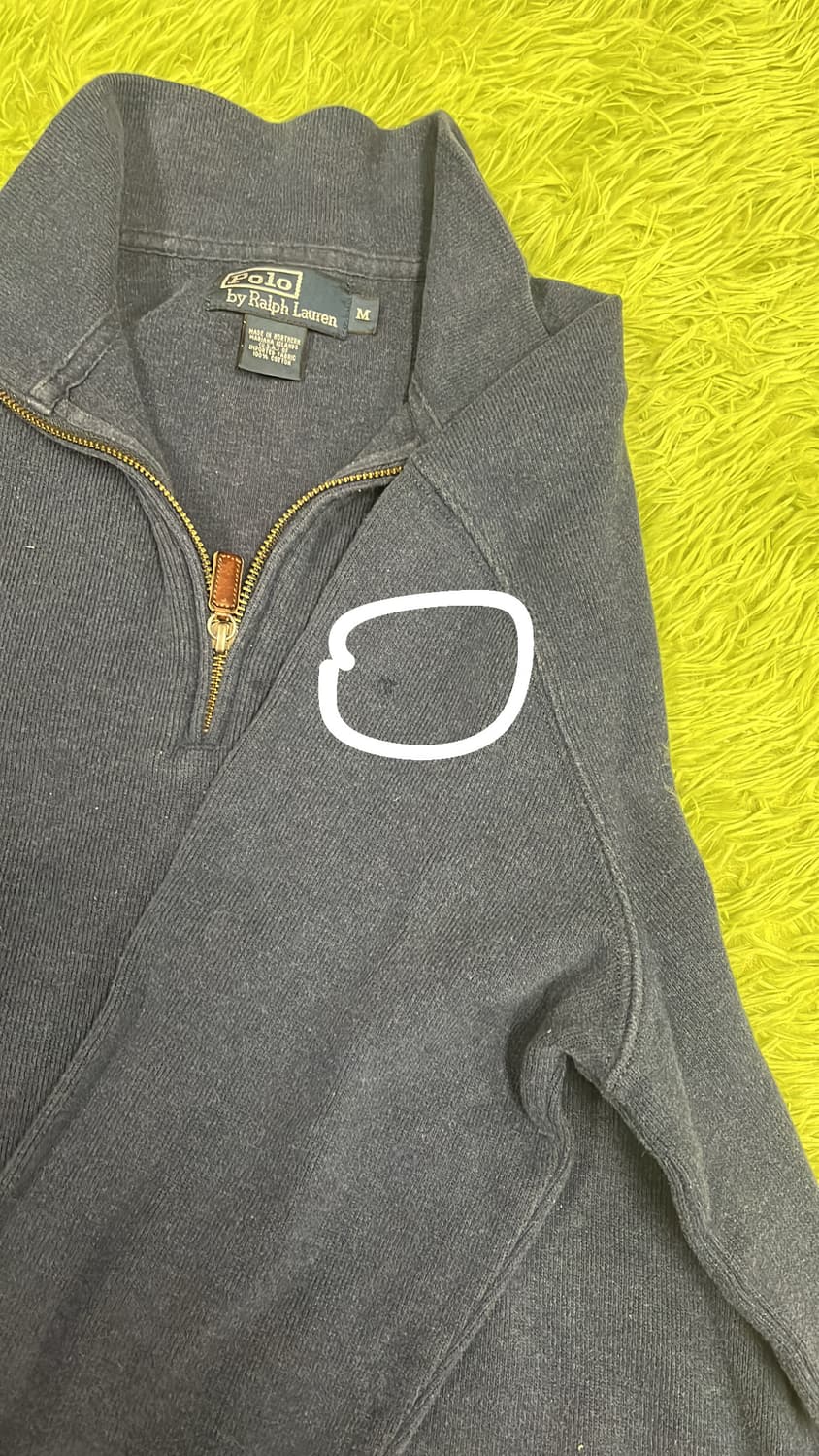 폴로 빈티지 반집업 네이비 m 상품이미지4