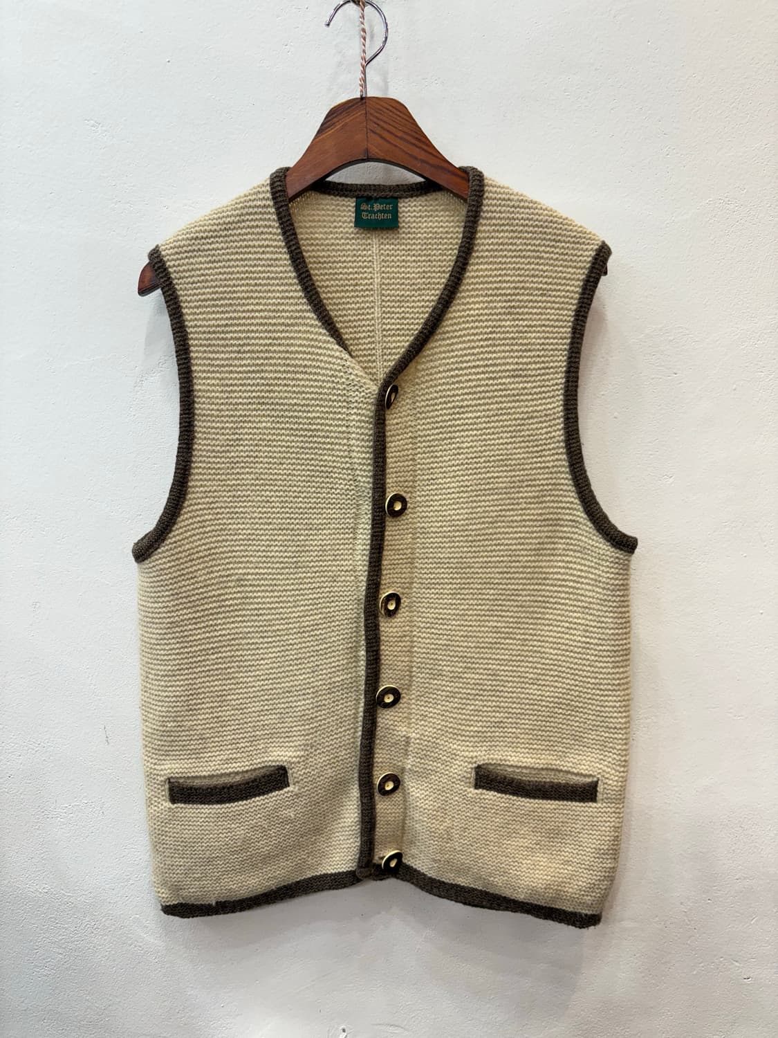 아이보리 울 베스트 상품이미지1