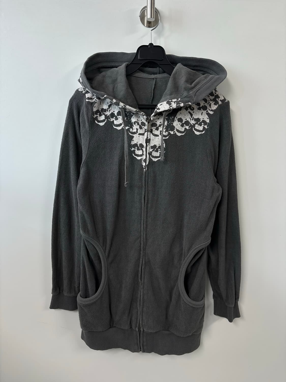 빈티지 y2k 스컬 태리 후드집업 상품이미지2