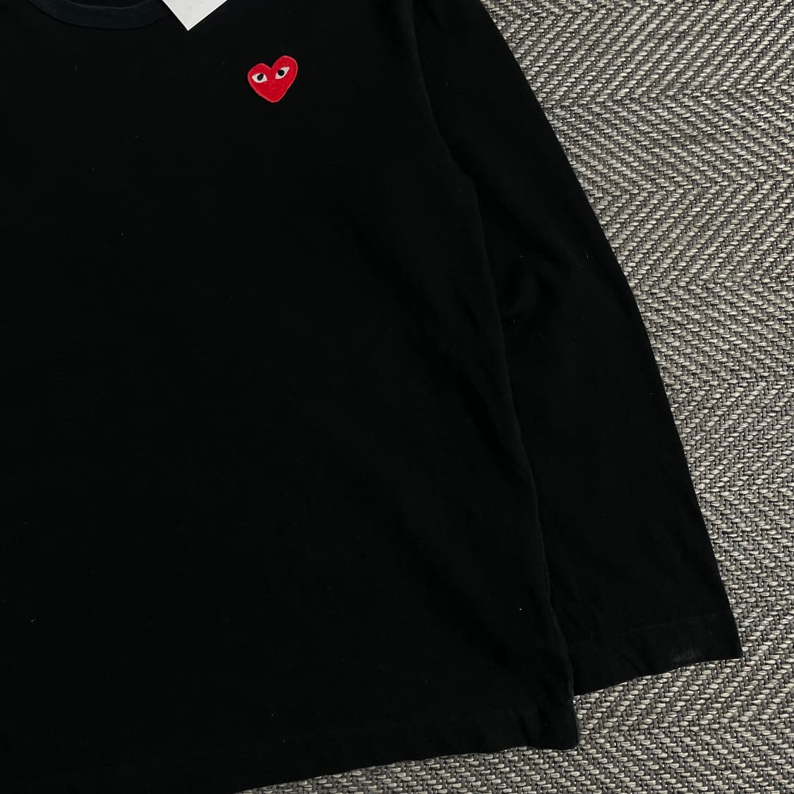 꼼데가르송 하트와펜 롱슬리브 티셔츠 블랙 o 3560 상품이미지2