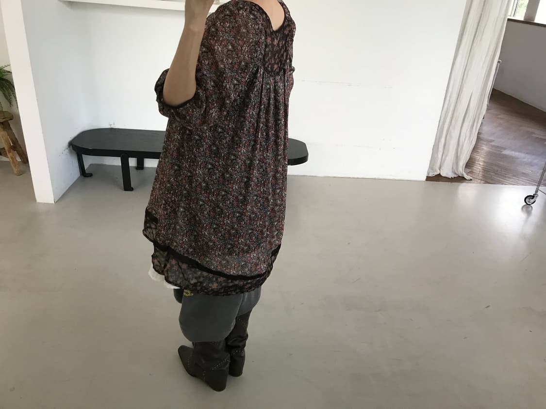 vintage pattern one-piece 상품이미지6