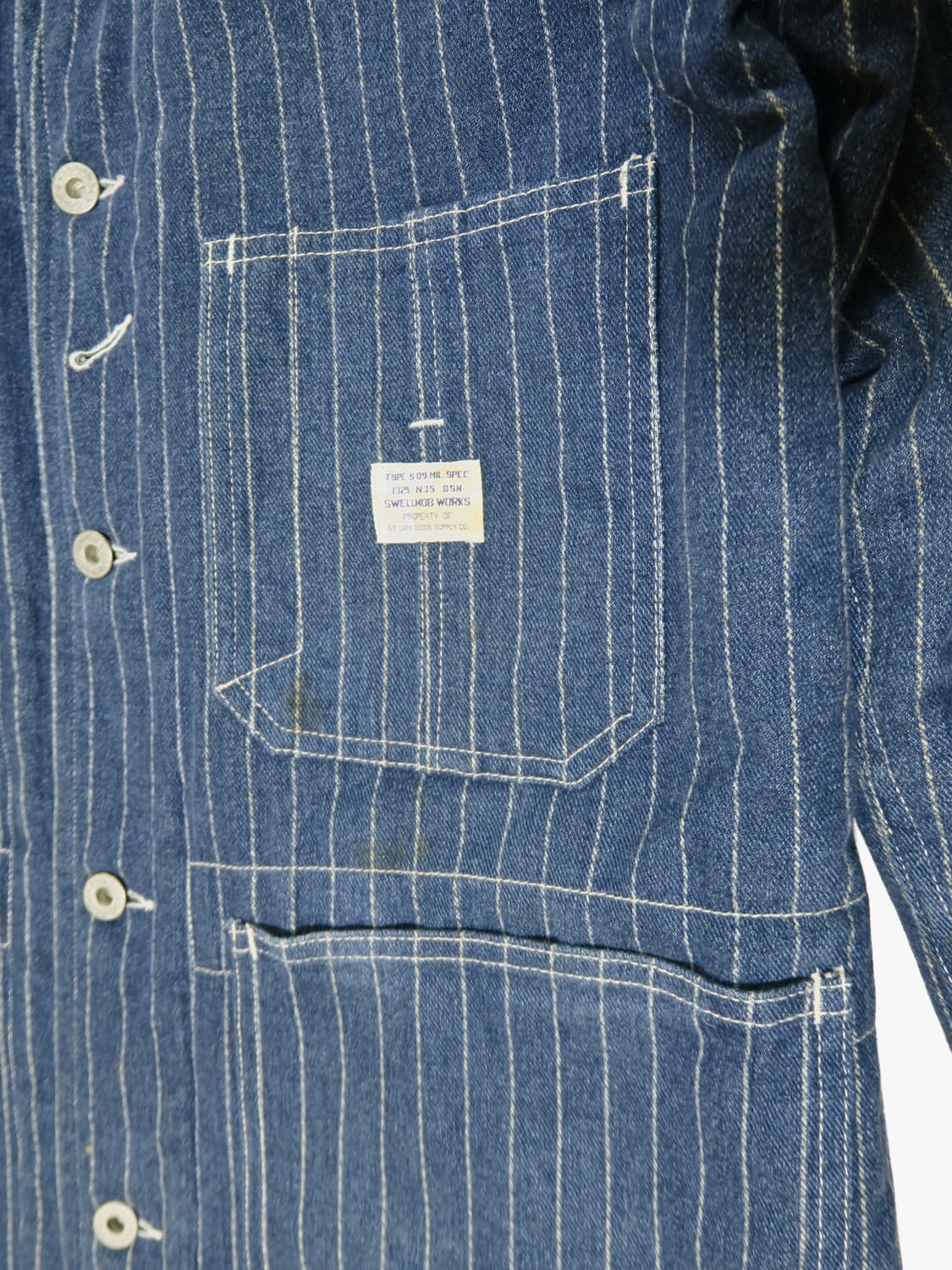 Swellmob 일본브랜드 데님 빈티지 자켓 S 상품이미지6