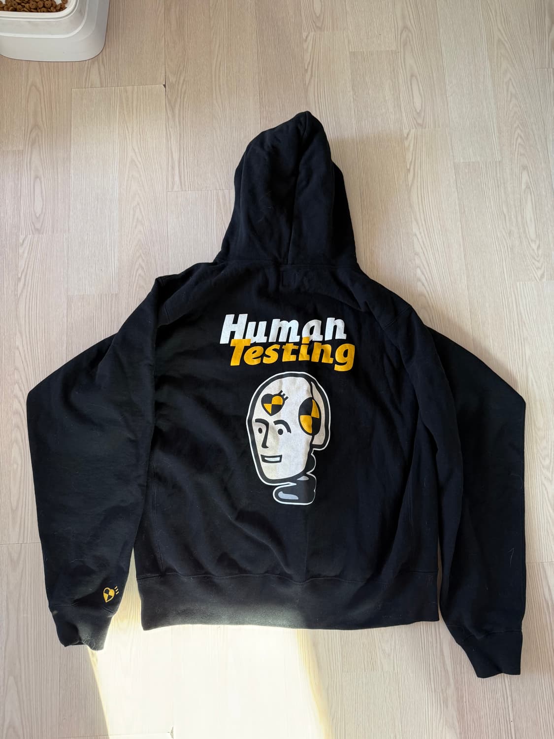 휴먼메이드 테스팅 에이셉 라키 머천 후드 블랙 [XXL] 상품이미지4