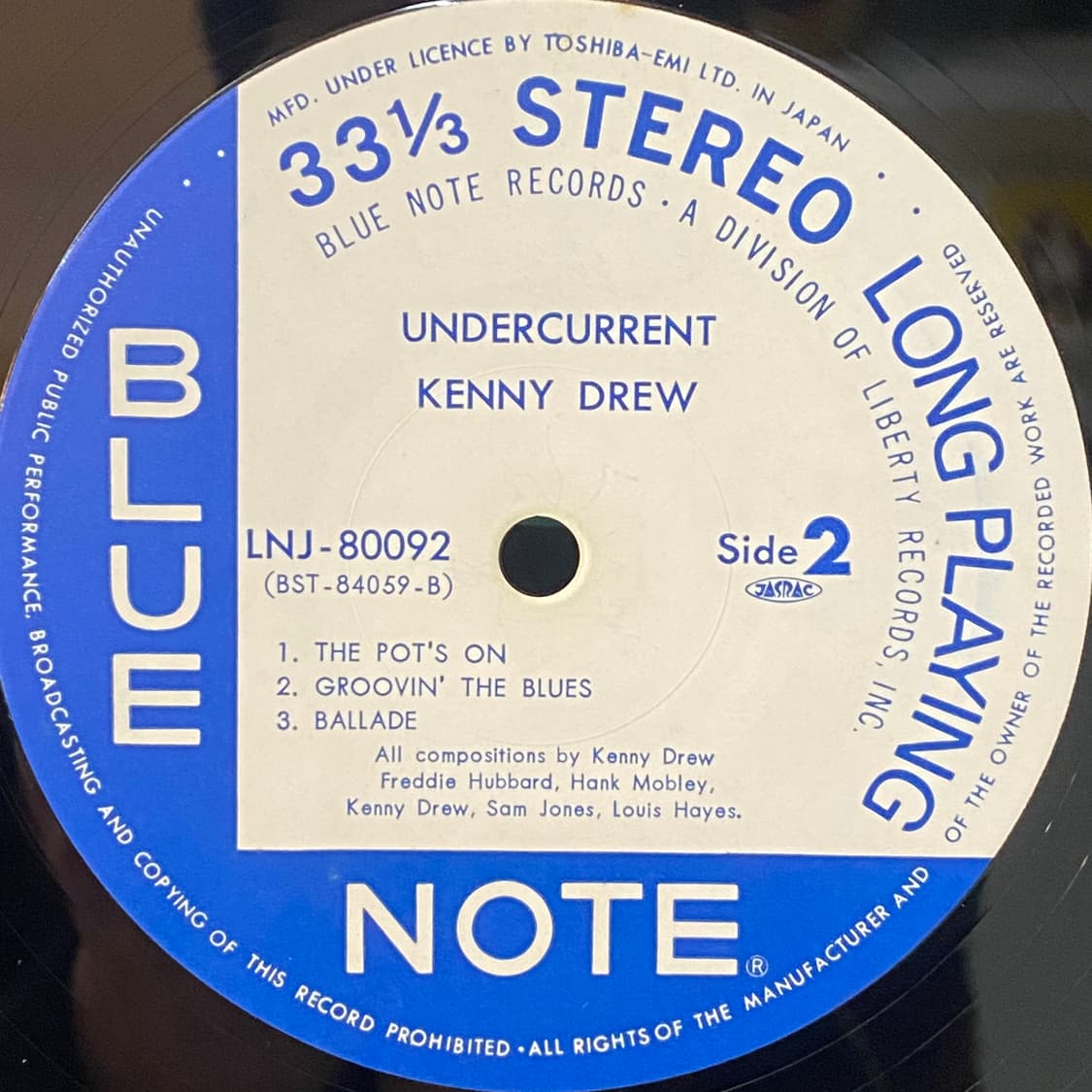(LP) Kenny Drew - Undercurrent 상품이미지5