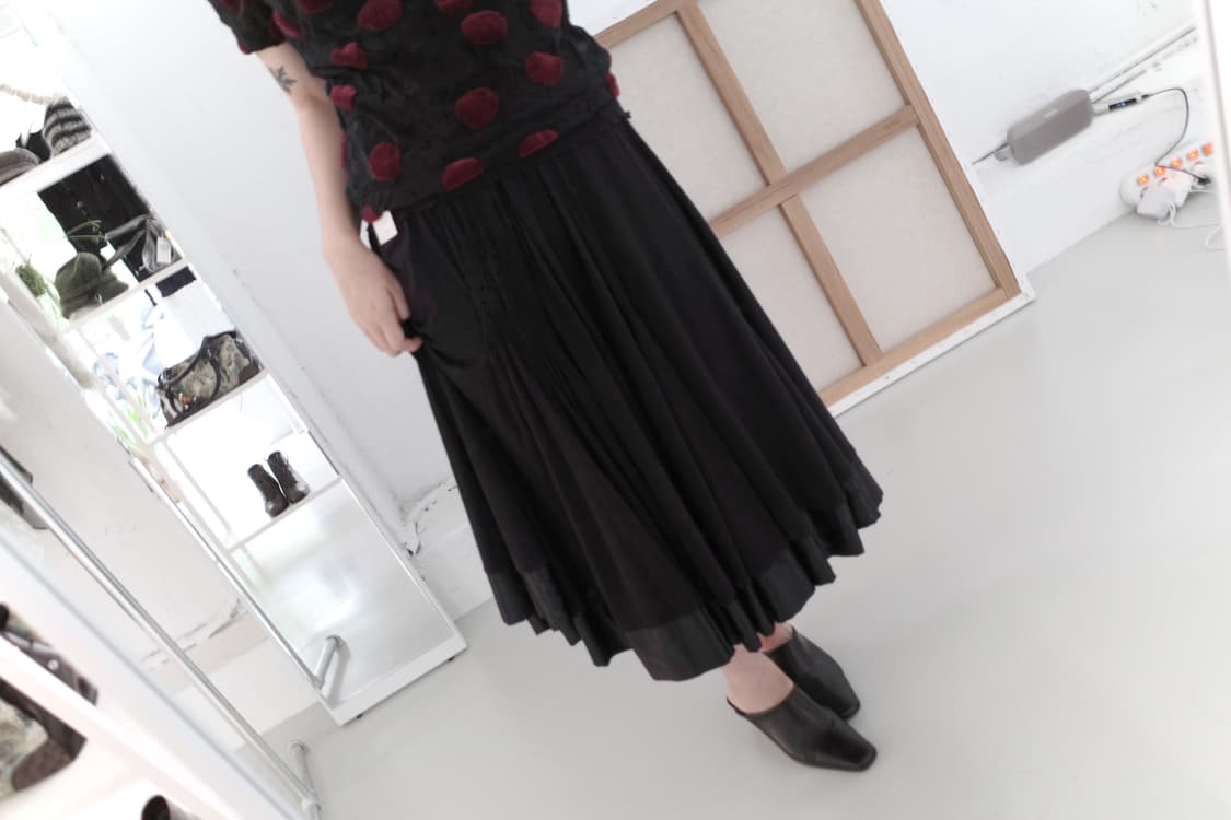 hiroko koshino) dot see-through half T 상품이미지7